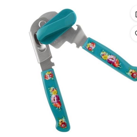 New Pioneer Woman Sweet Romance Teal Blue Stainless Steel Can Opener - Picture 8 of 9